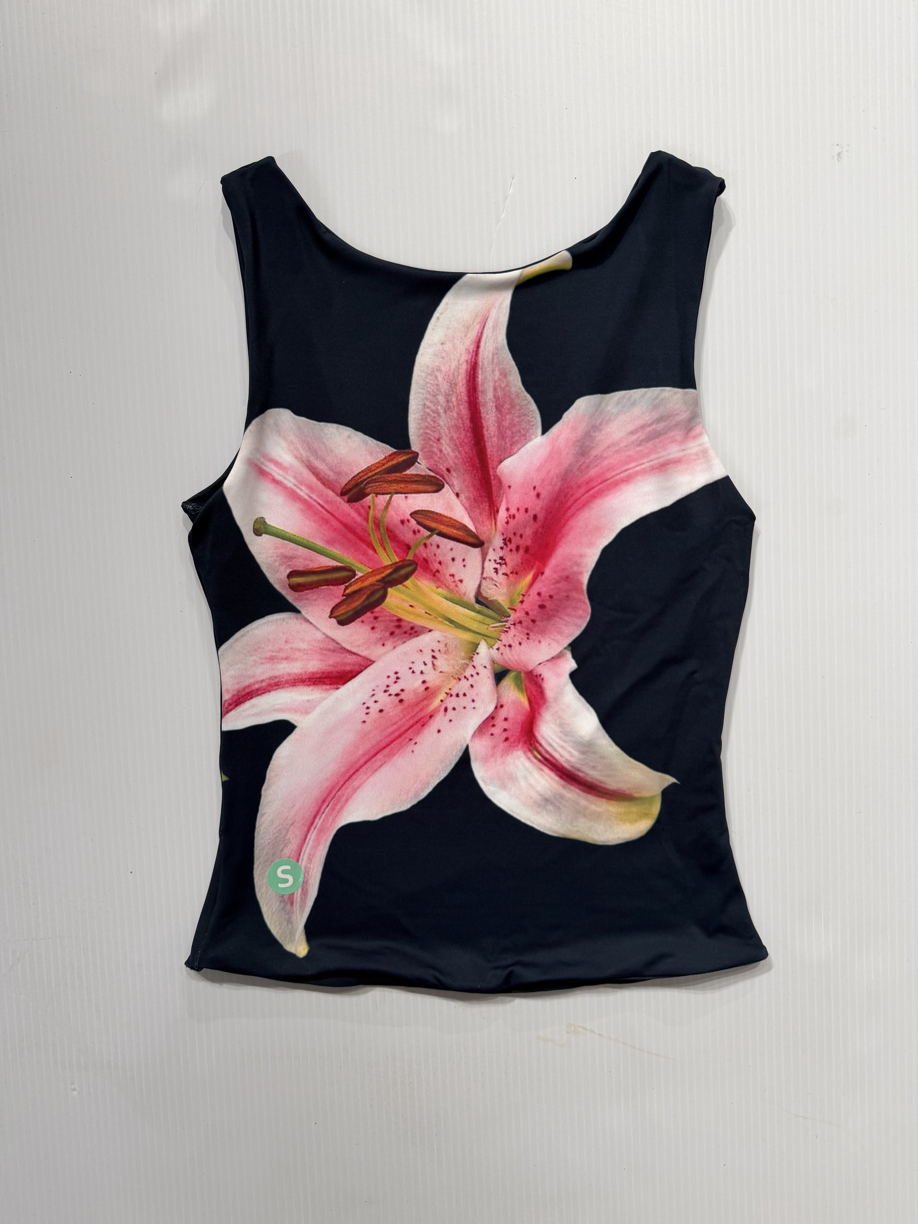 Reversible Floral Scoop Back Top by Genevieve