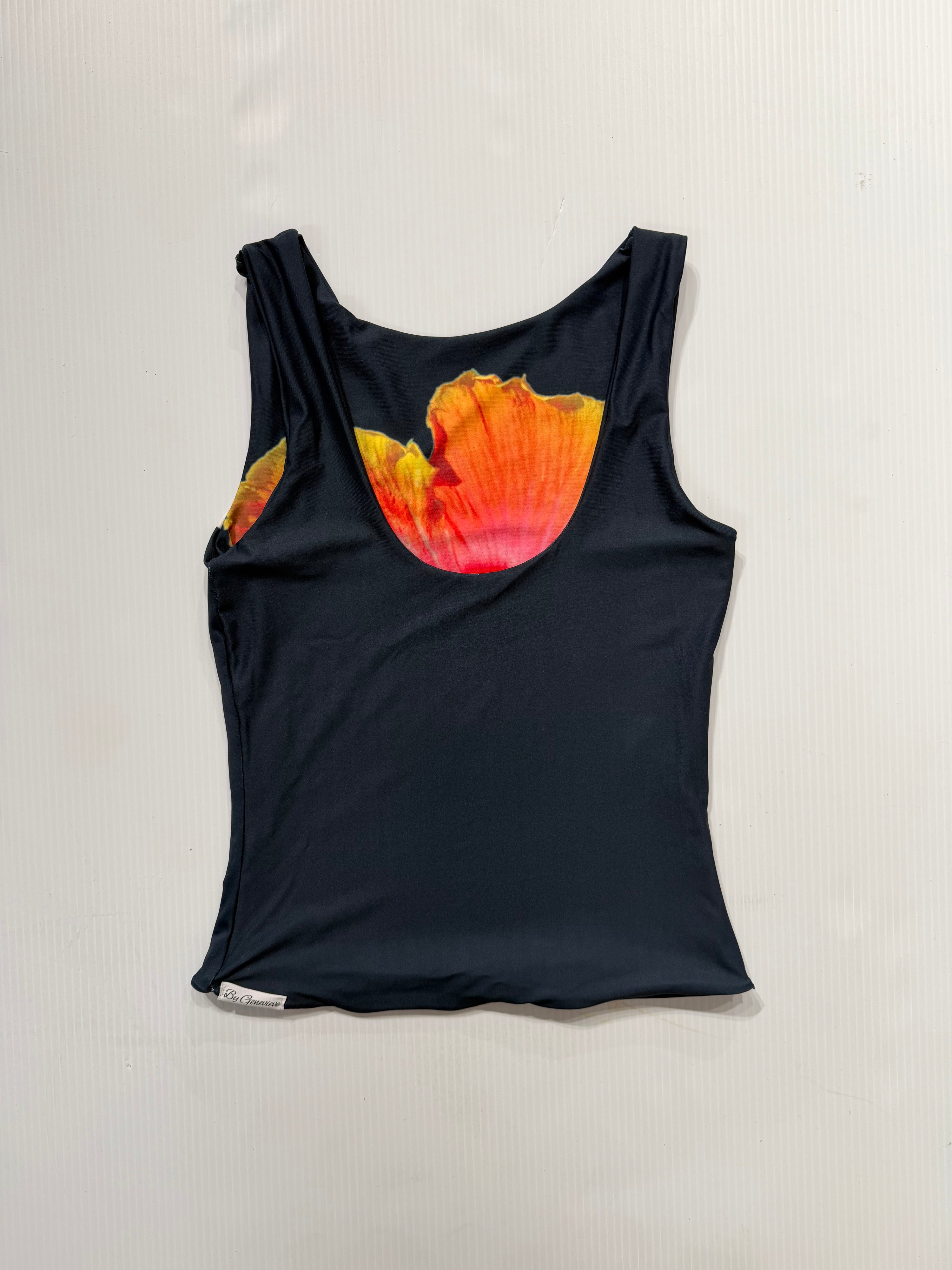 Reversible Floral Scoop Back Top by Genevieve
