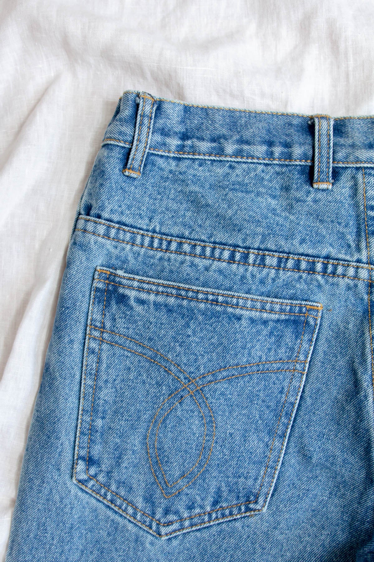 Vintage Deadstock Jeans; Straight + Long (33-35")