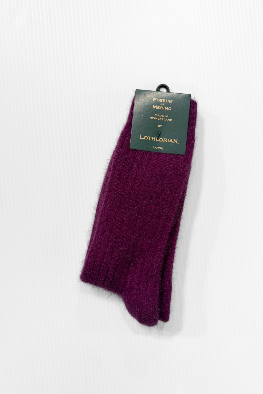 Berry Possum + Merino Socks