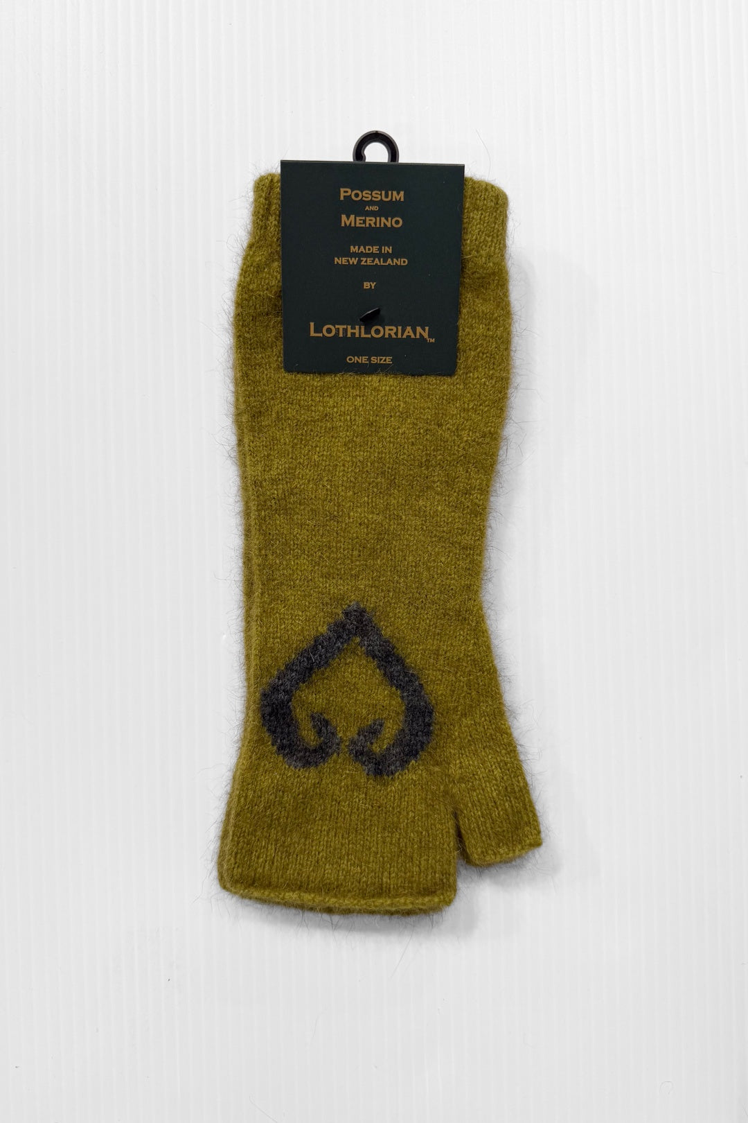Green Aroha Fingerless Mittens