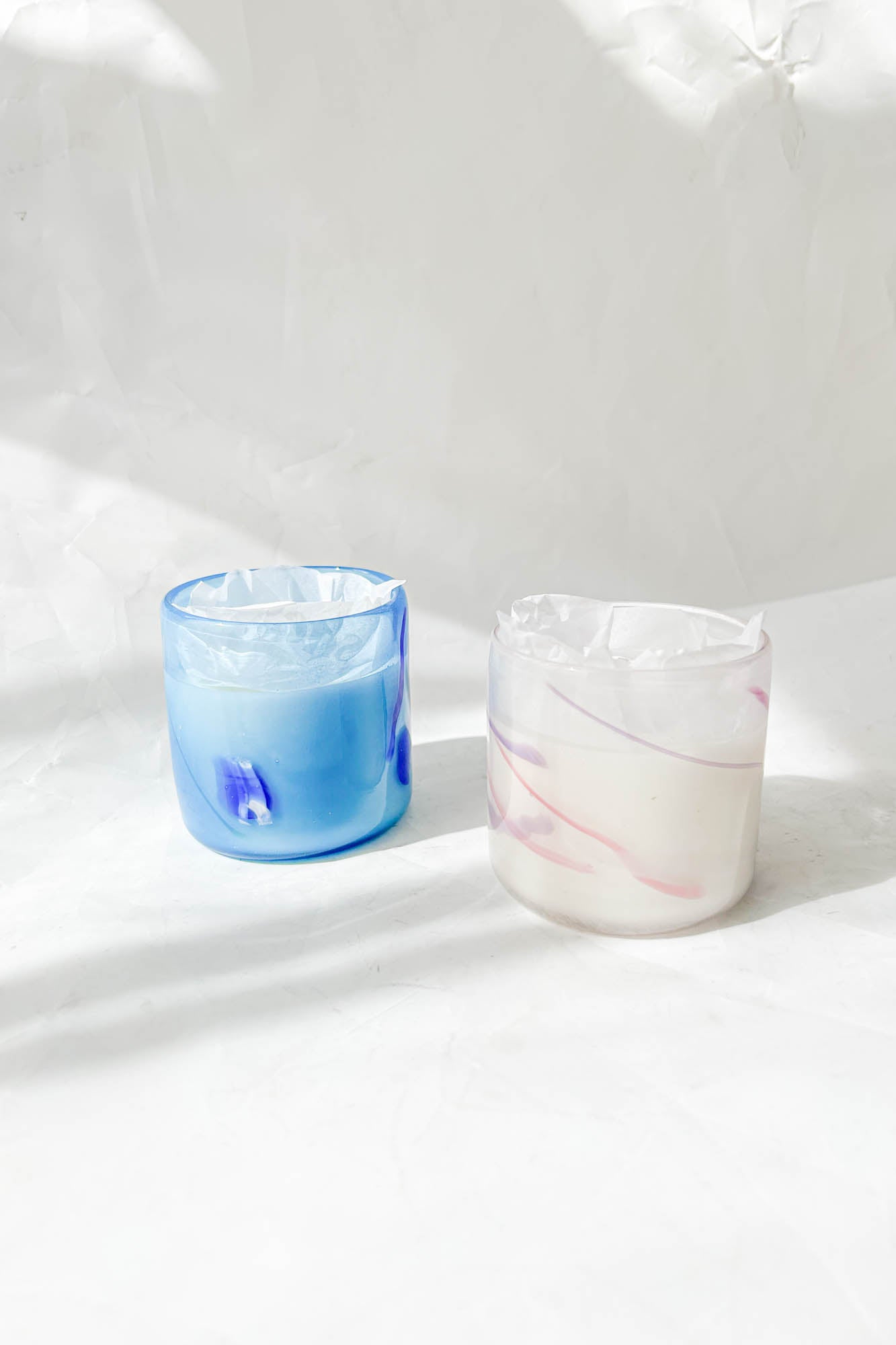 Mouth Blown Glass Tumbler Candle