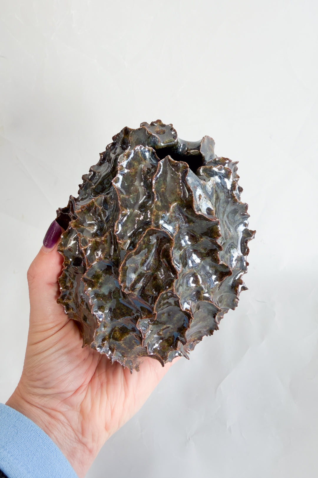 Seaweed Spiky Ceramic Vases
