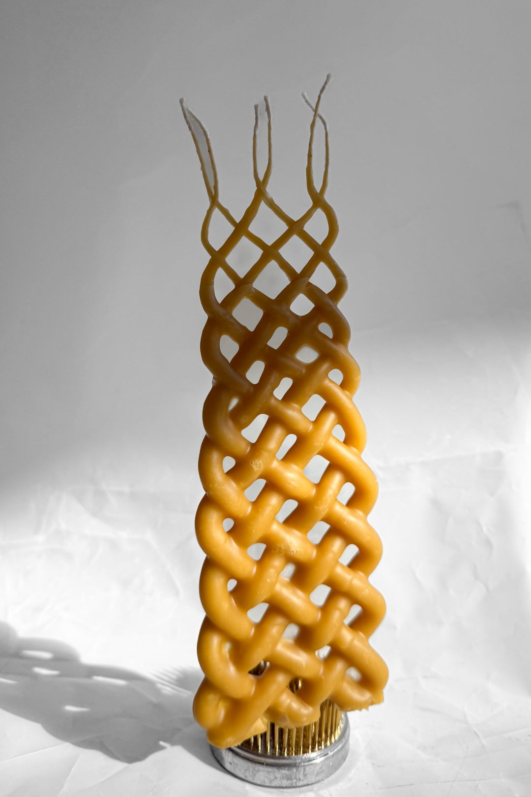 Braided Beeswax Candles - Sextet Wick