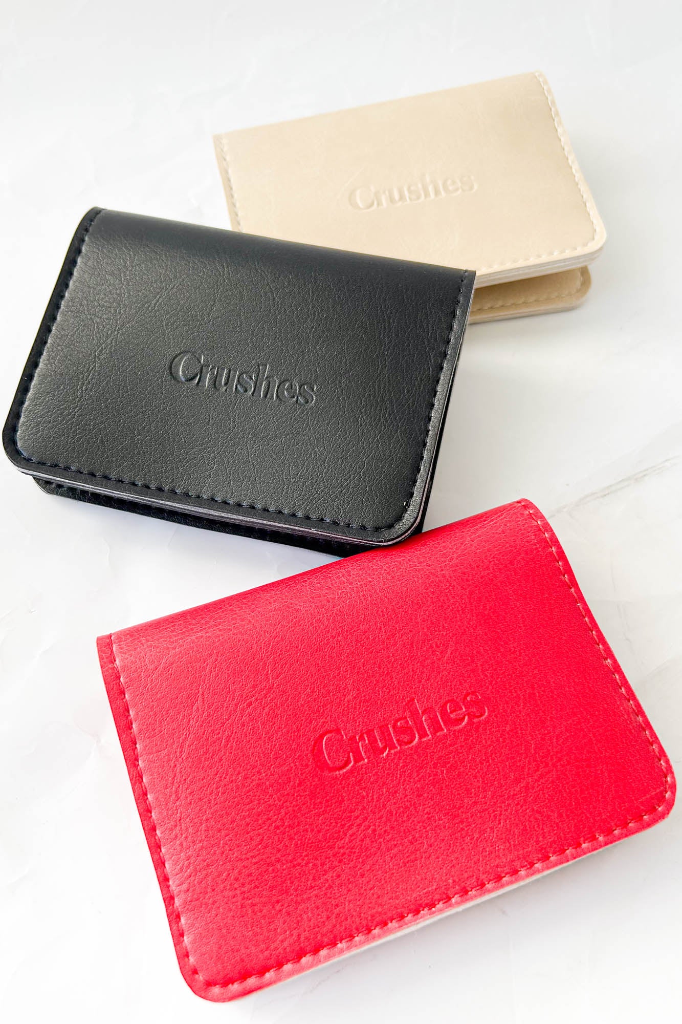 Vegan Leather Wallet - Pink and Cherry