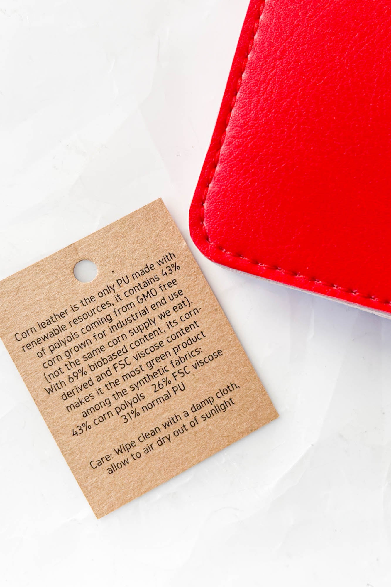 Vegan Leather Wallet - Pink and Cherry