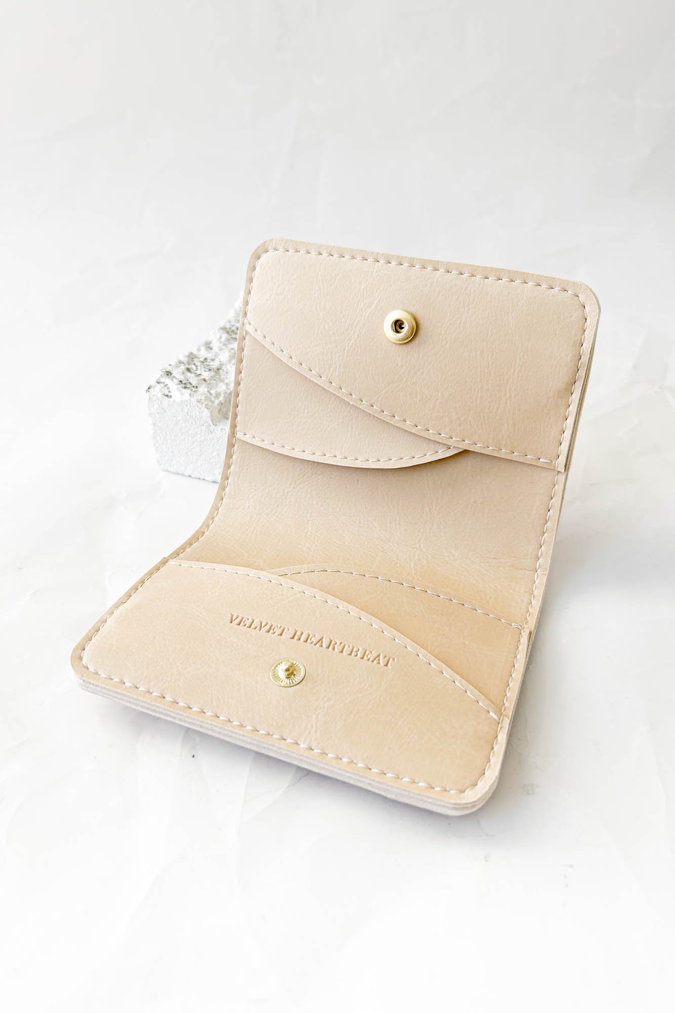 Vegan Leather Wallet - Oat Milk