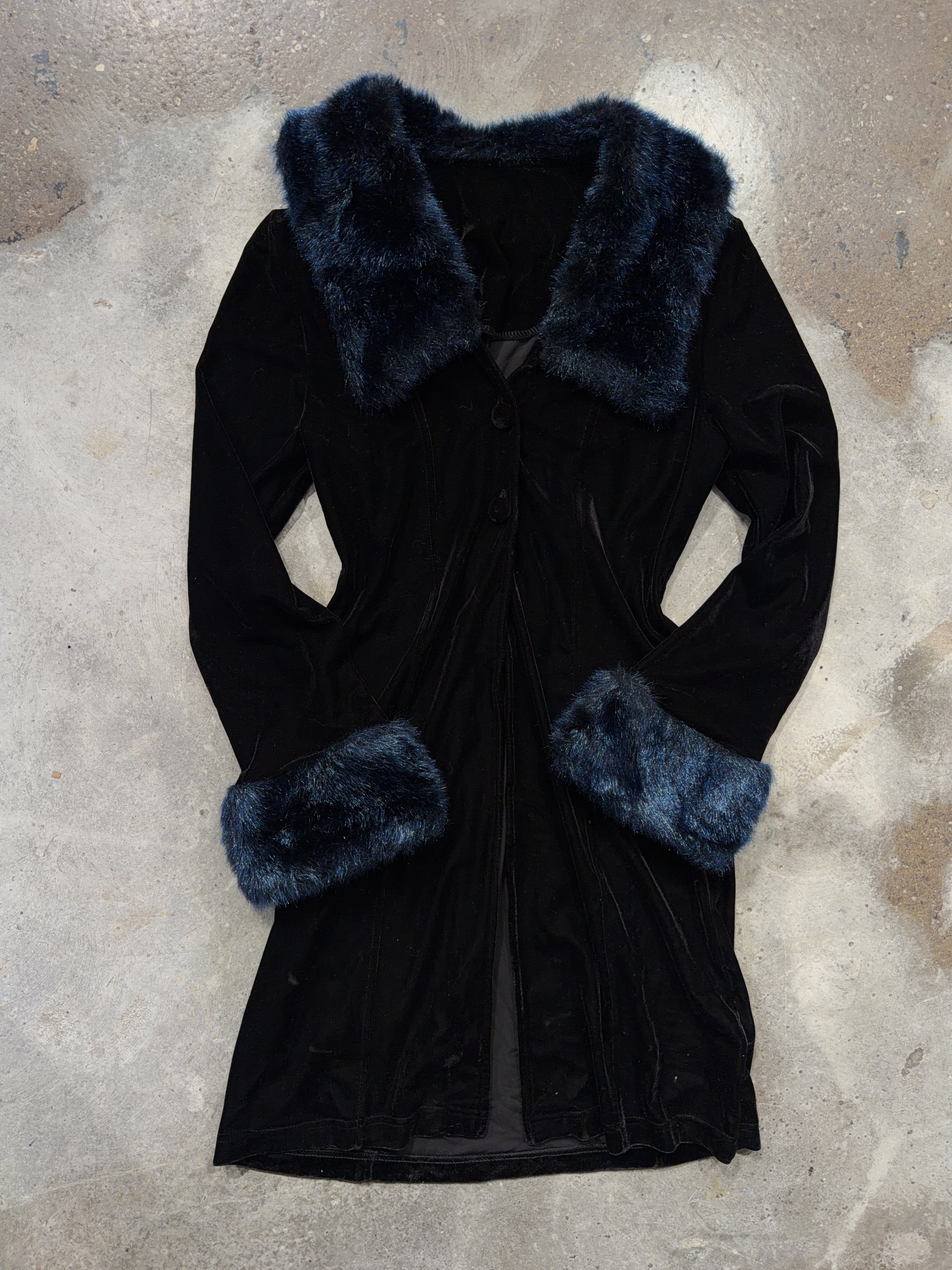 Velvet and Fur Top/Dress (S)