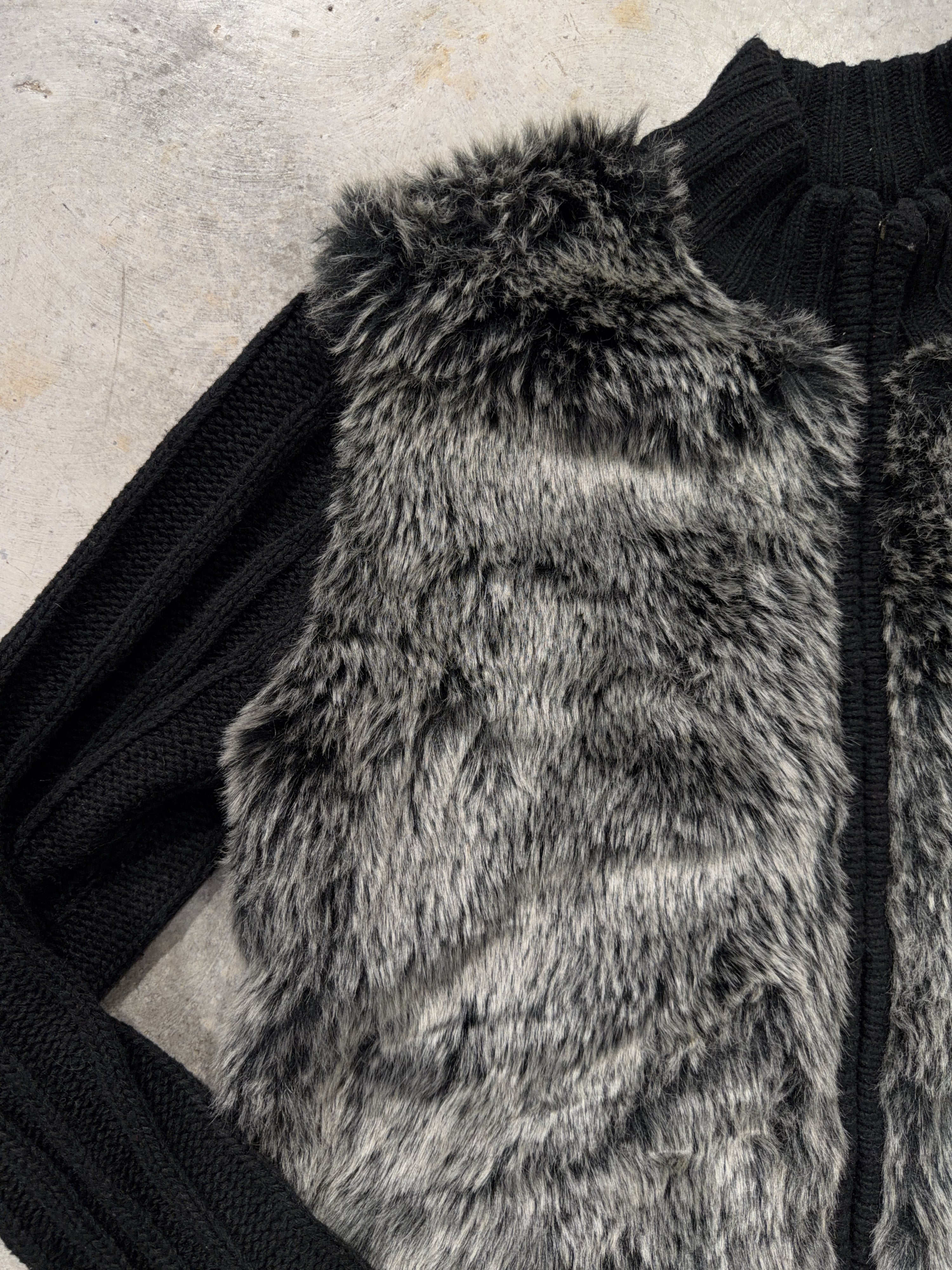 00s Furry Double Zip Long Sleeve (M)