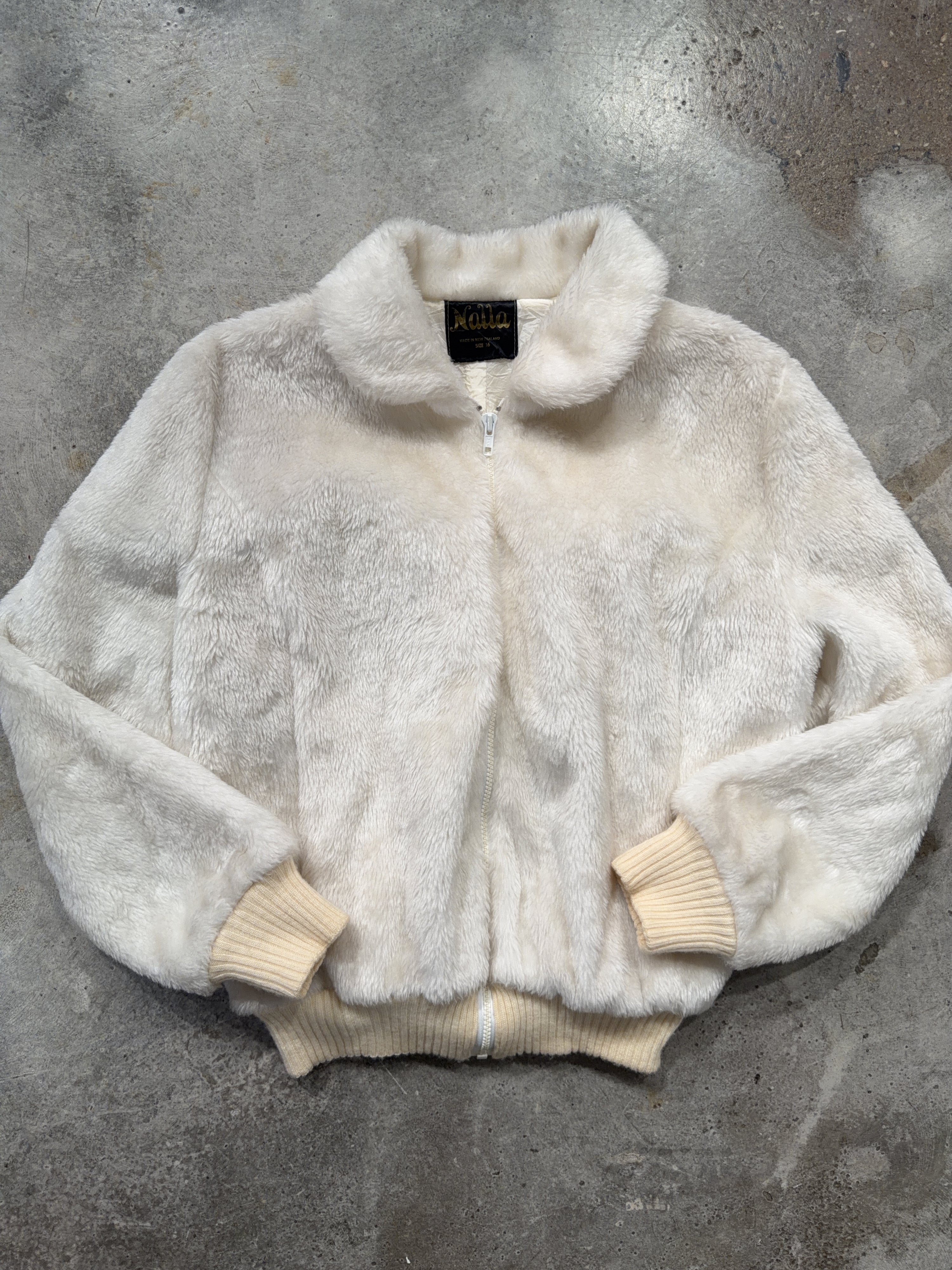 70s Nalla Faux Fur Bomber (M/L)