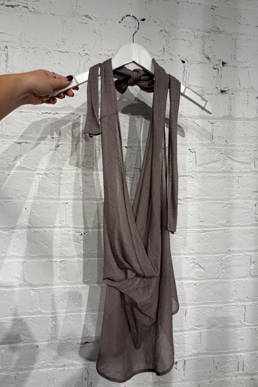 00s Knit Halter Dress (Free size)