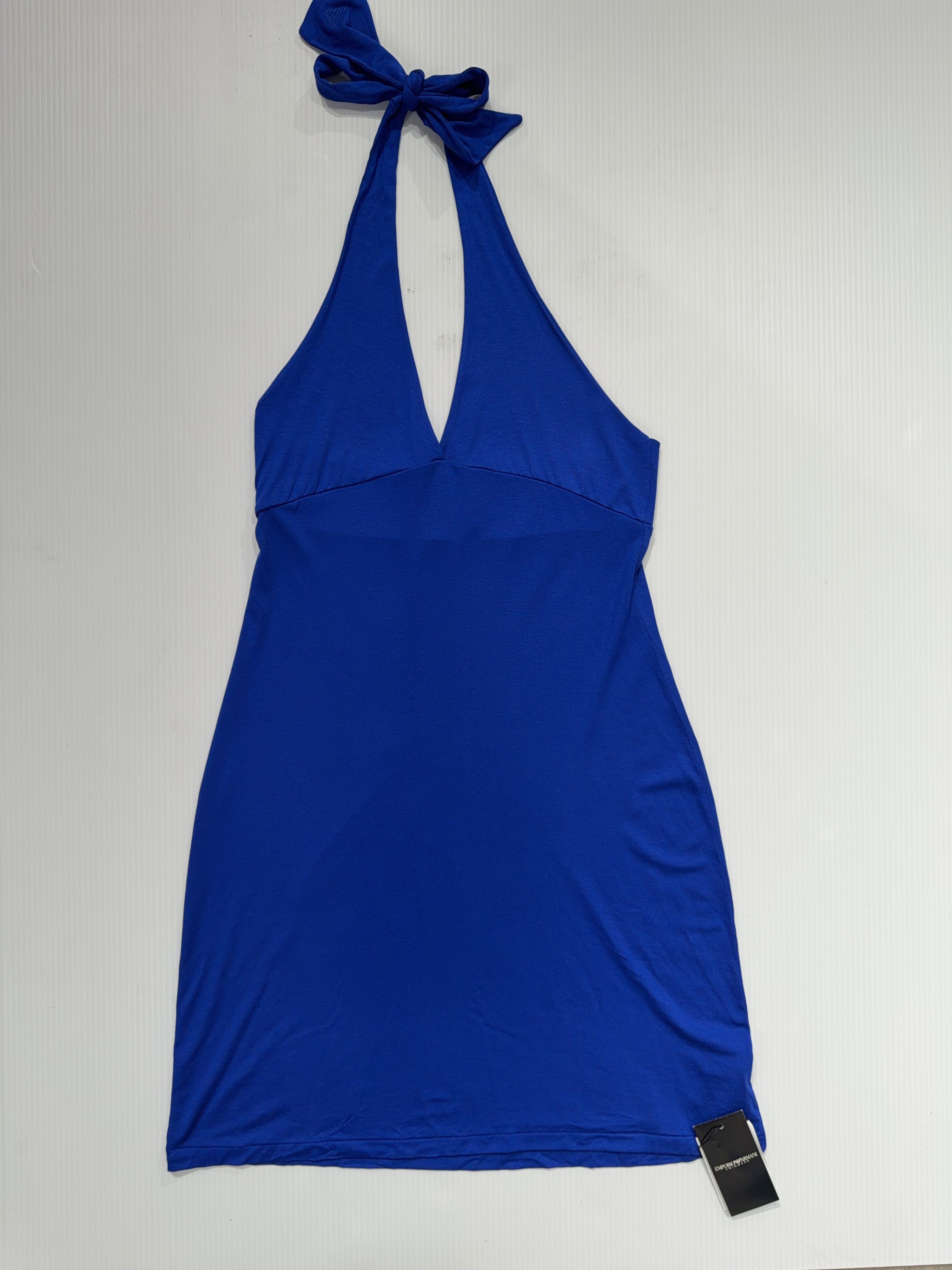 Emporio Armani Blue Halter Dress (M)