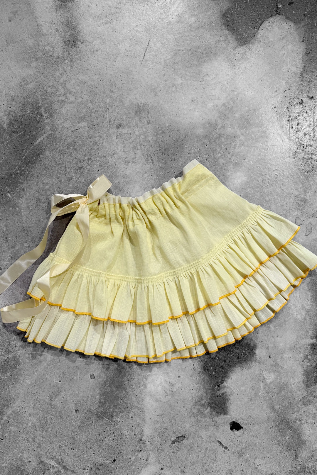 Lemon Yellow Tiered Skirts (XS-L)