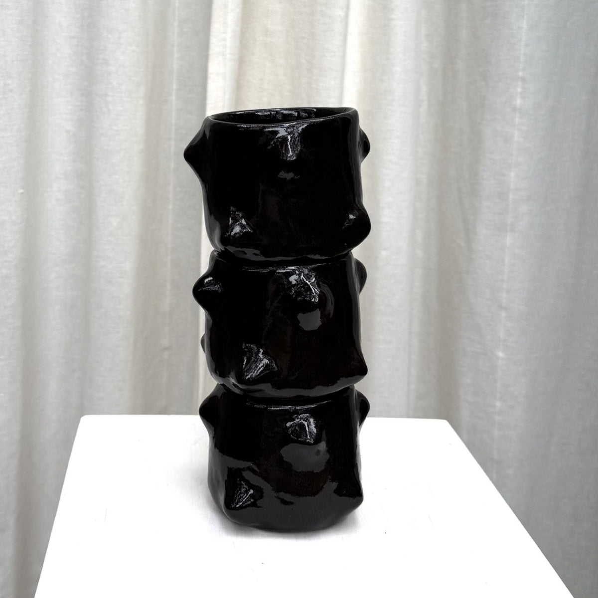 Black Bumpy Ceramic Tumblers
