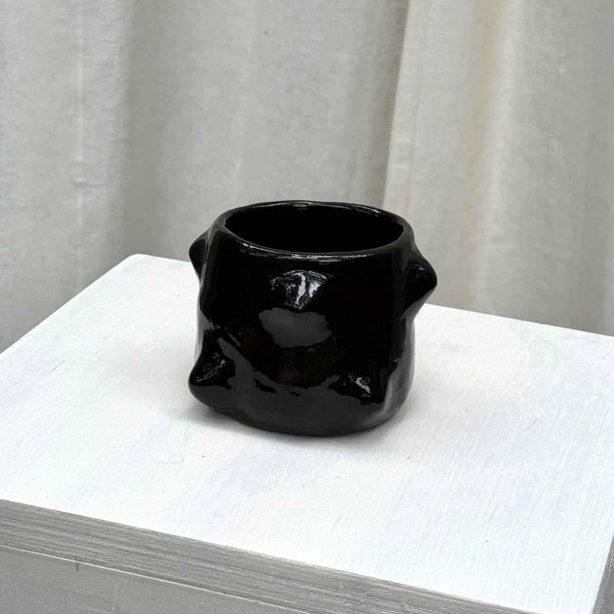 Black Bumpy Ceramic Tumblers