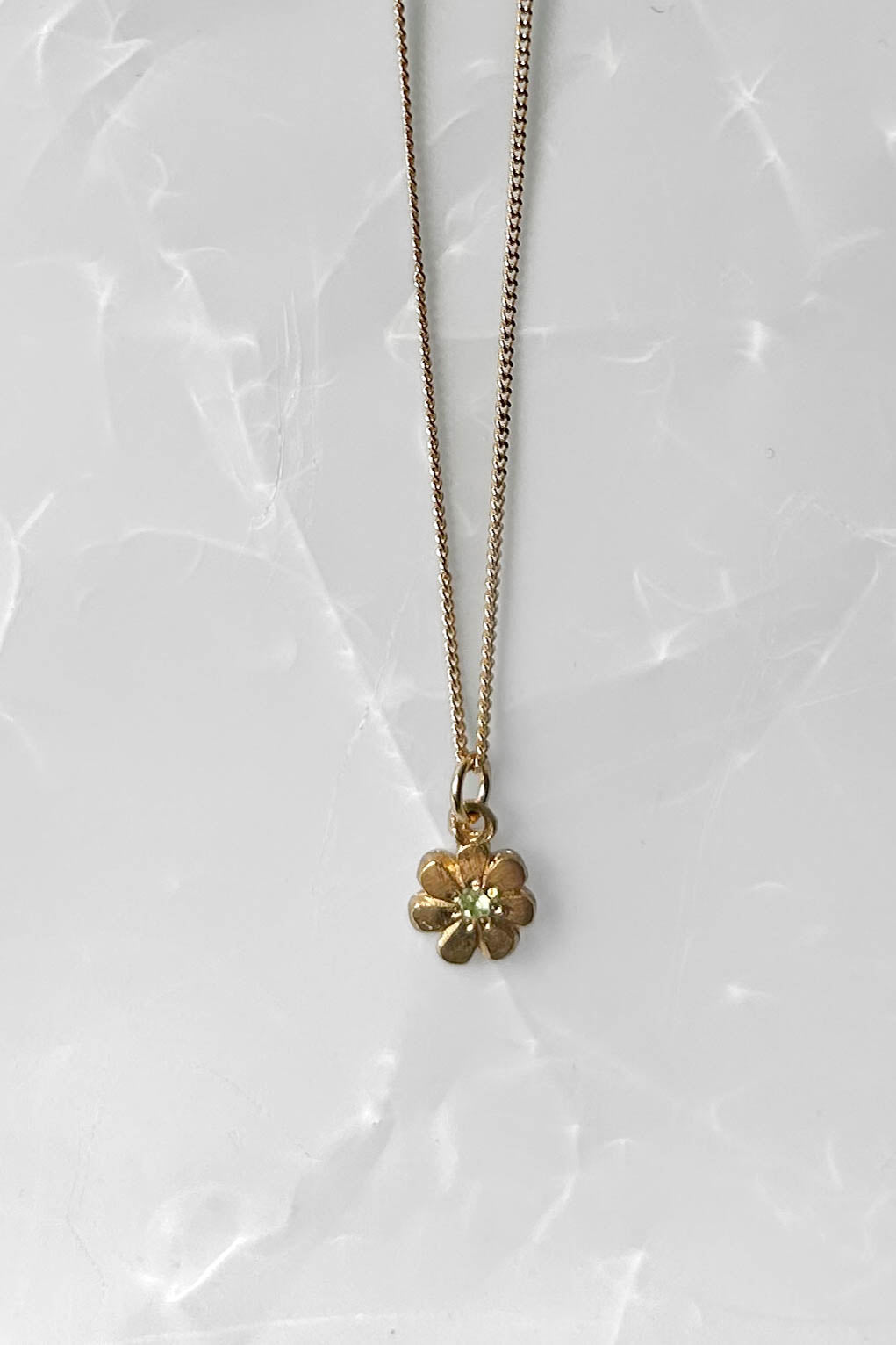 Gold Plated Buttercup Necklace