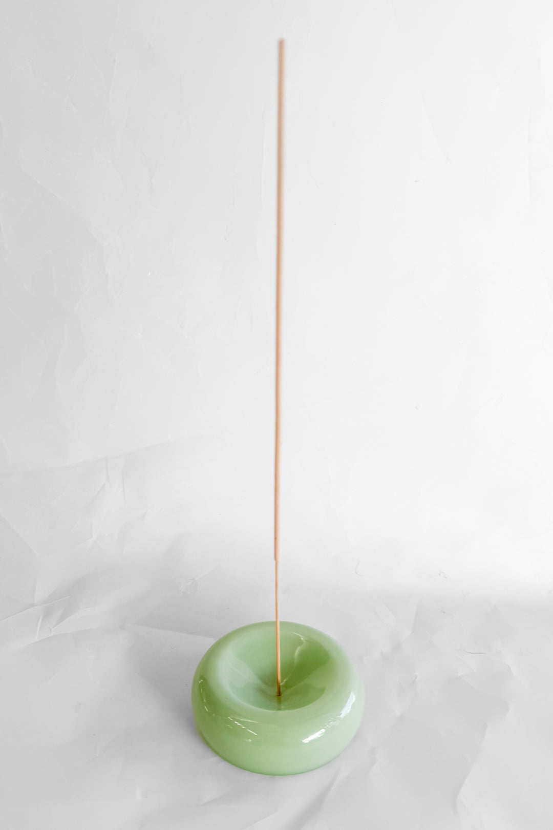 Mint Glass Incense Holder