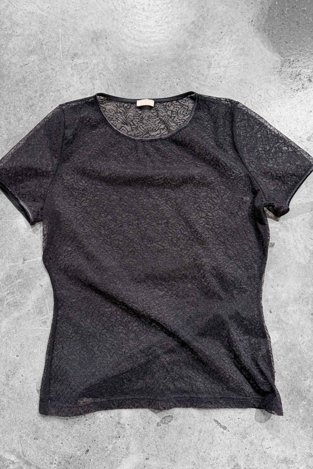 Versace Embroidered Mesh Tee (S)