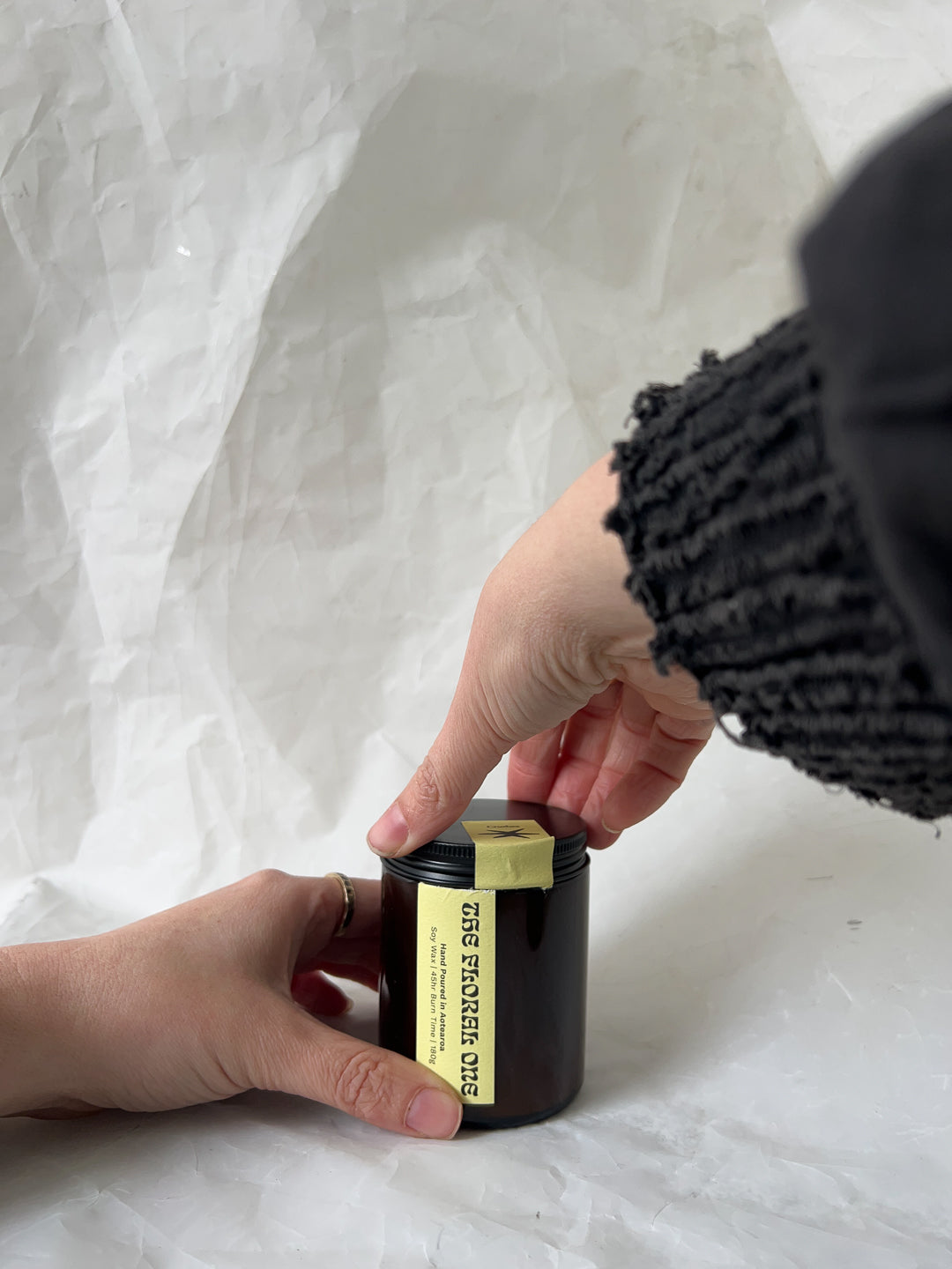 The Amber One Candle