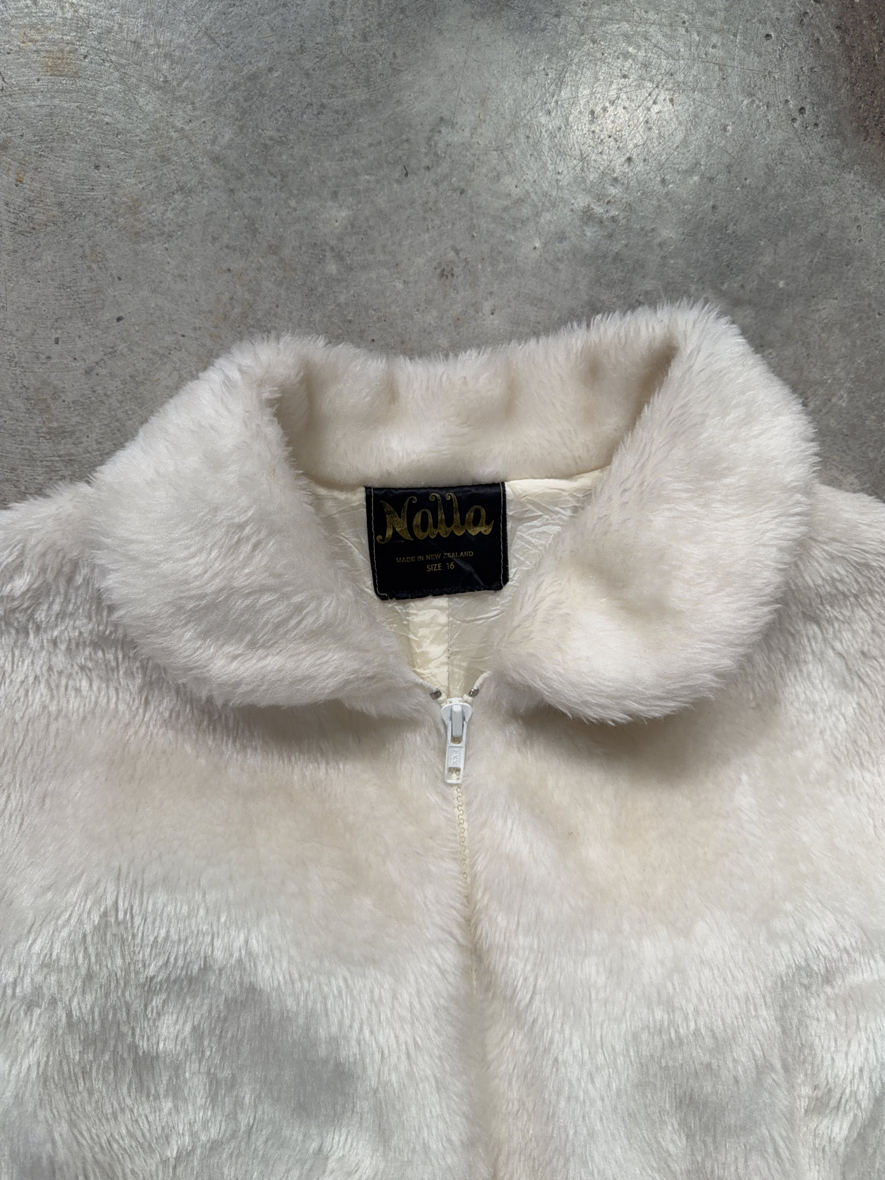 70s Nalla Faux Fur Bomber (M/L)