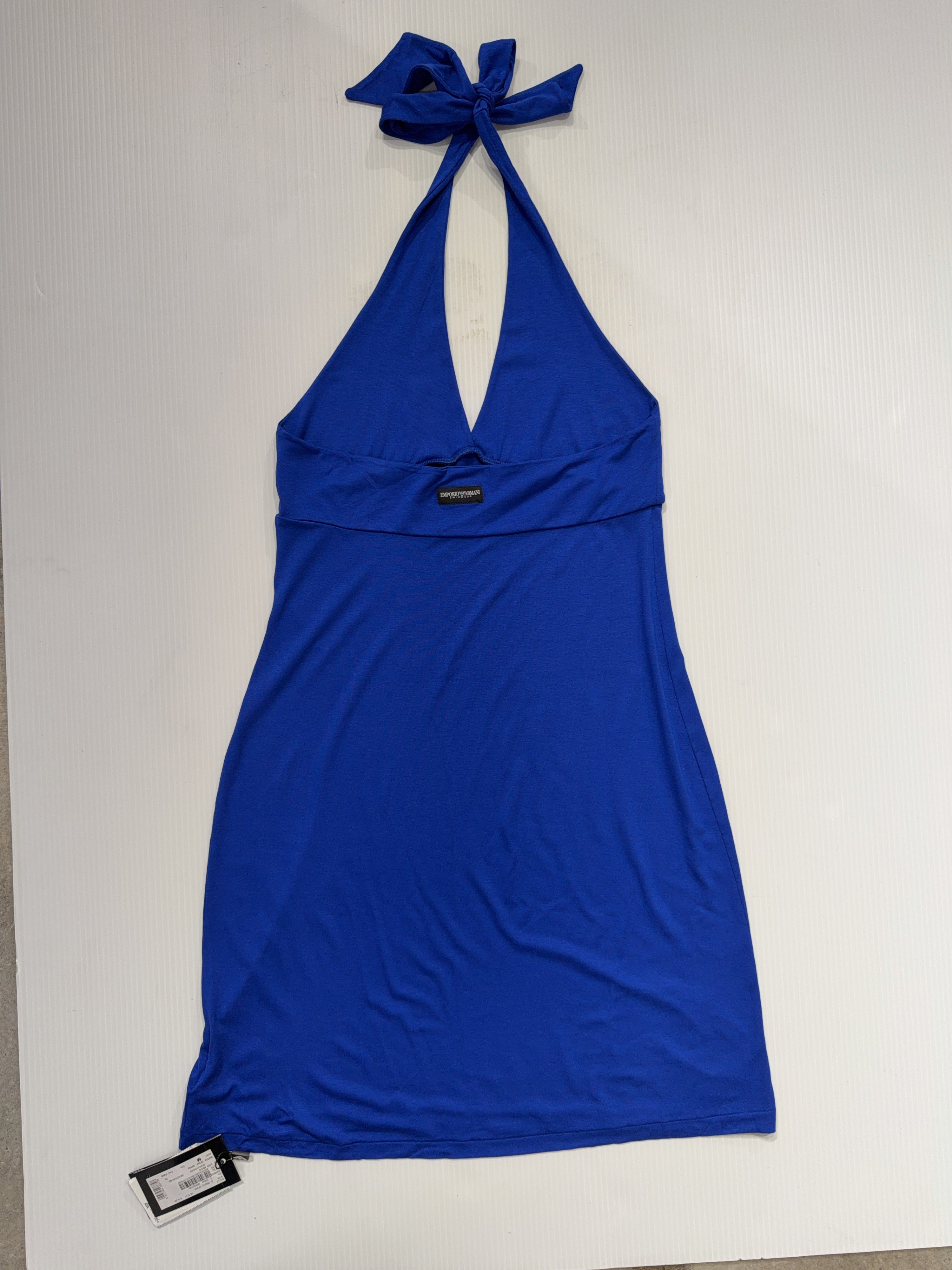 Emporio Armani Blue Halter Dress (M)