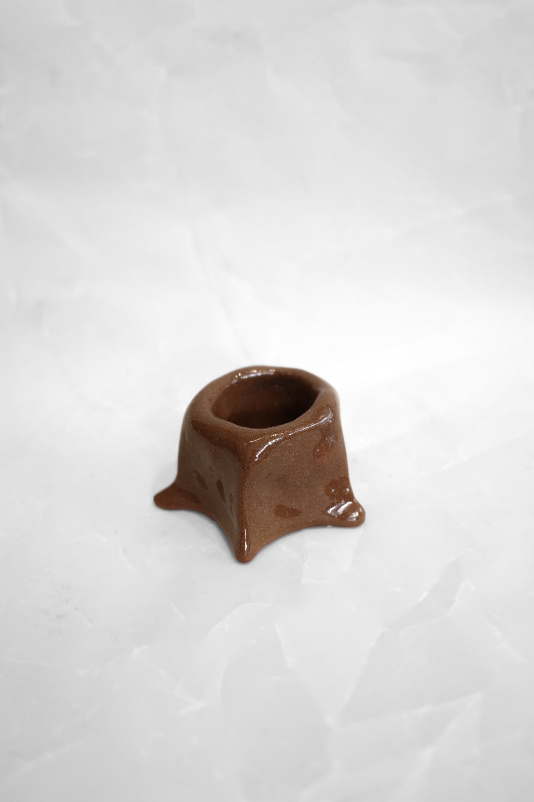 Starburst Candlestick Holder - Brown