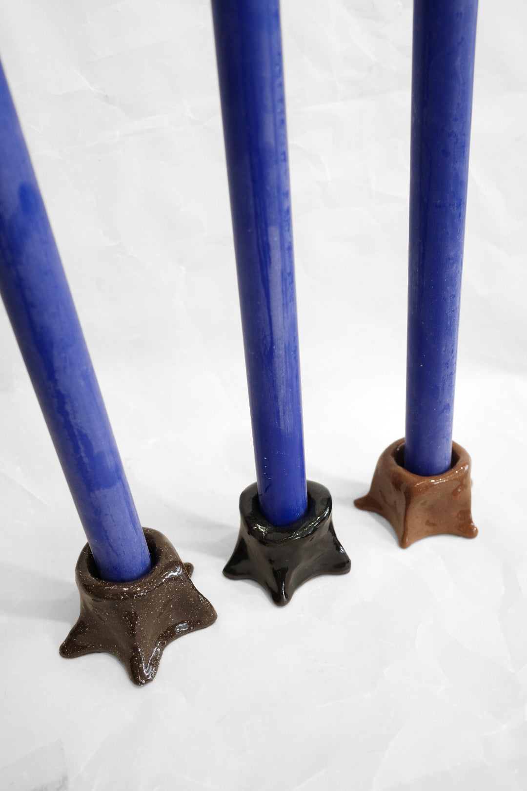 Starburst Candlestick Holder - Brown