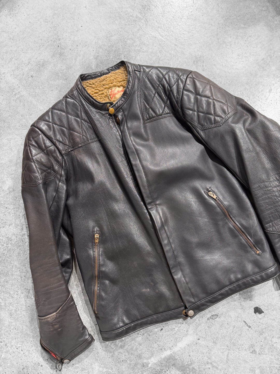 Jet Leathers Fleeced Leather Jacket For The Outdoors (M)