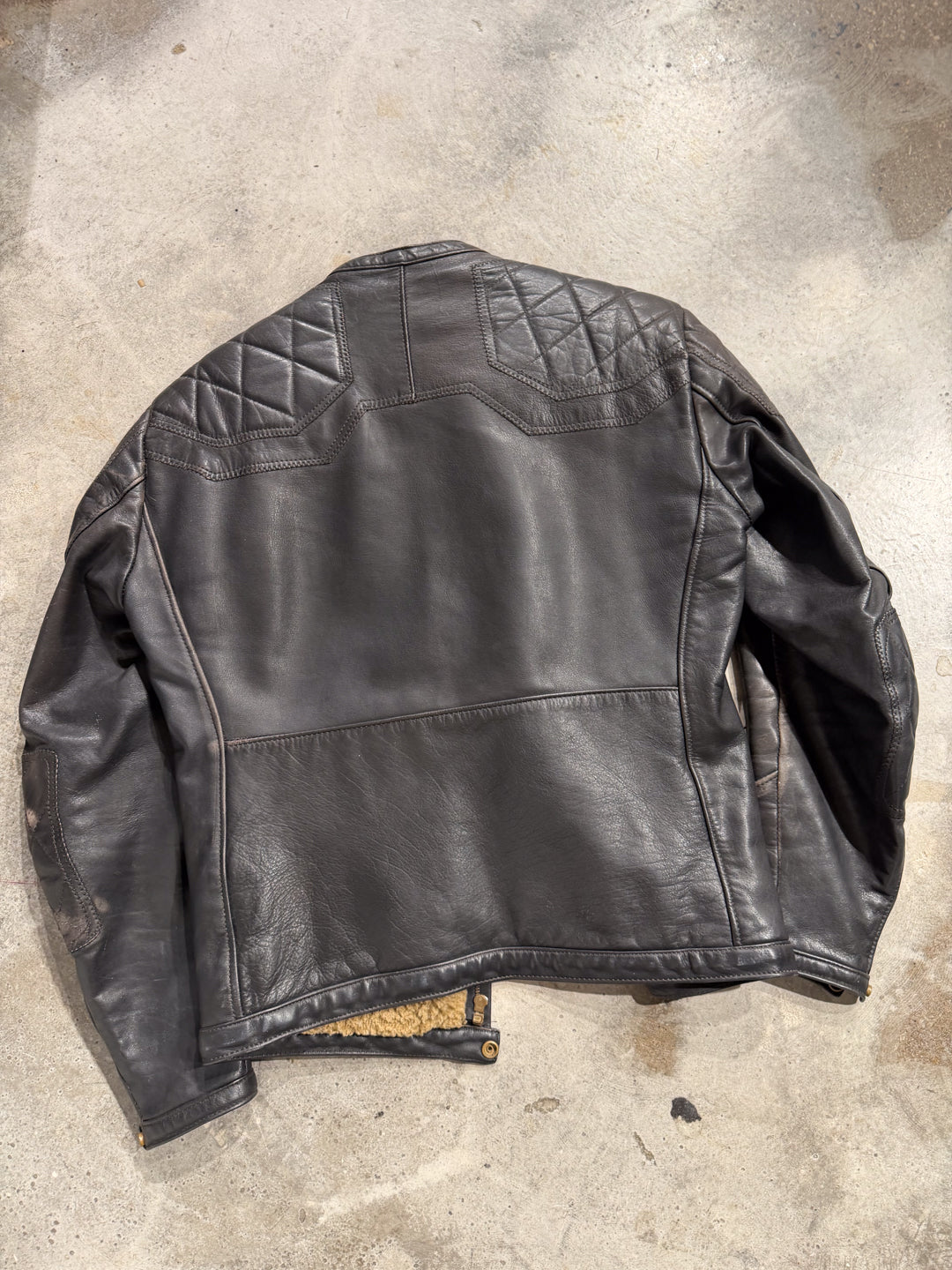 Jet Leathers Fleeced Leather Jacket For The Outdoors (M)