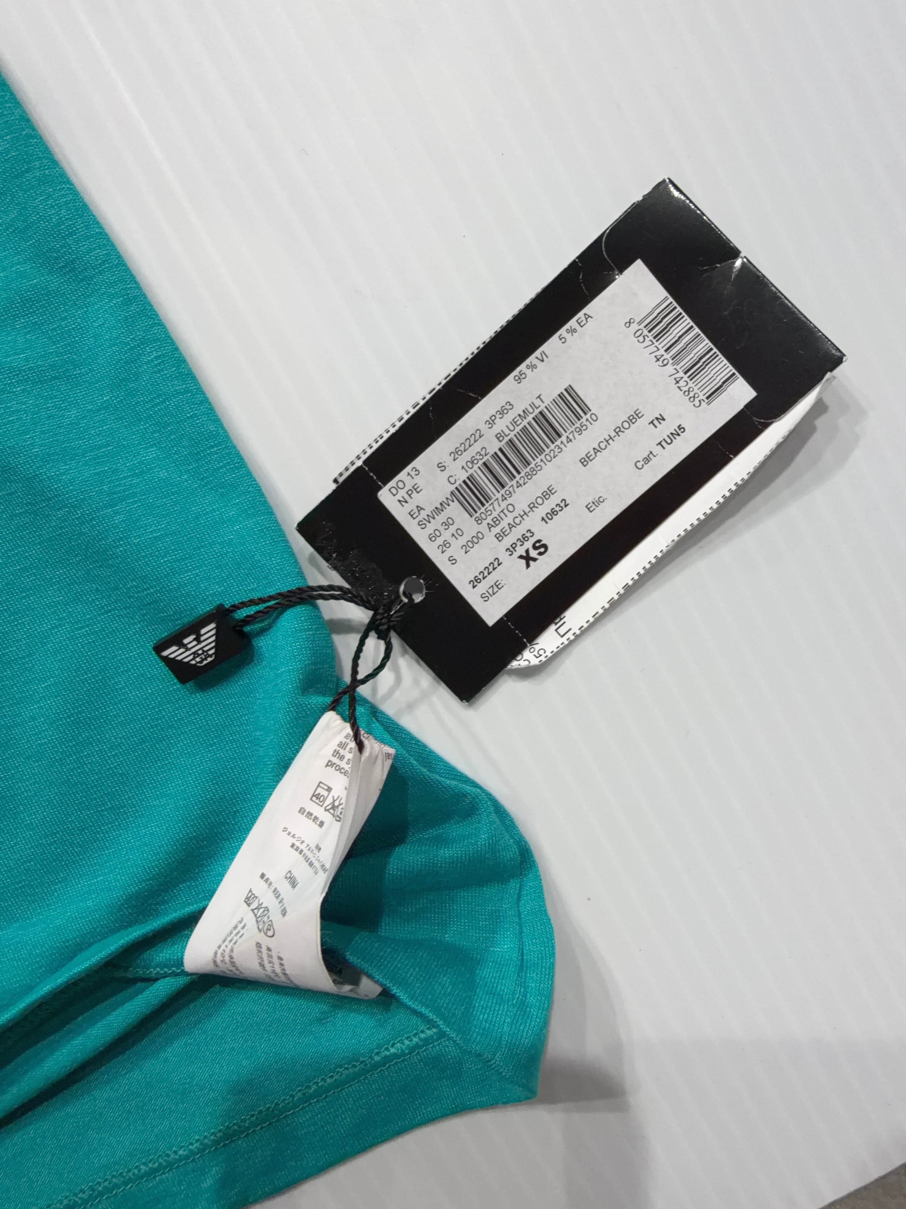 Emporio ArmaniTeal Halter Dress (XS)