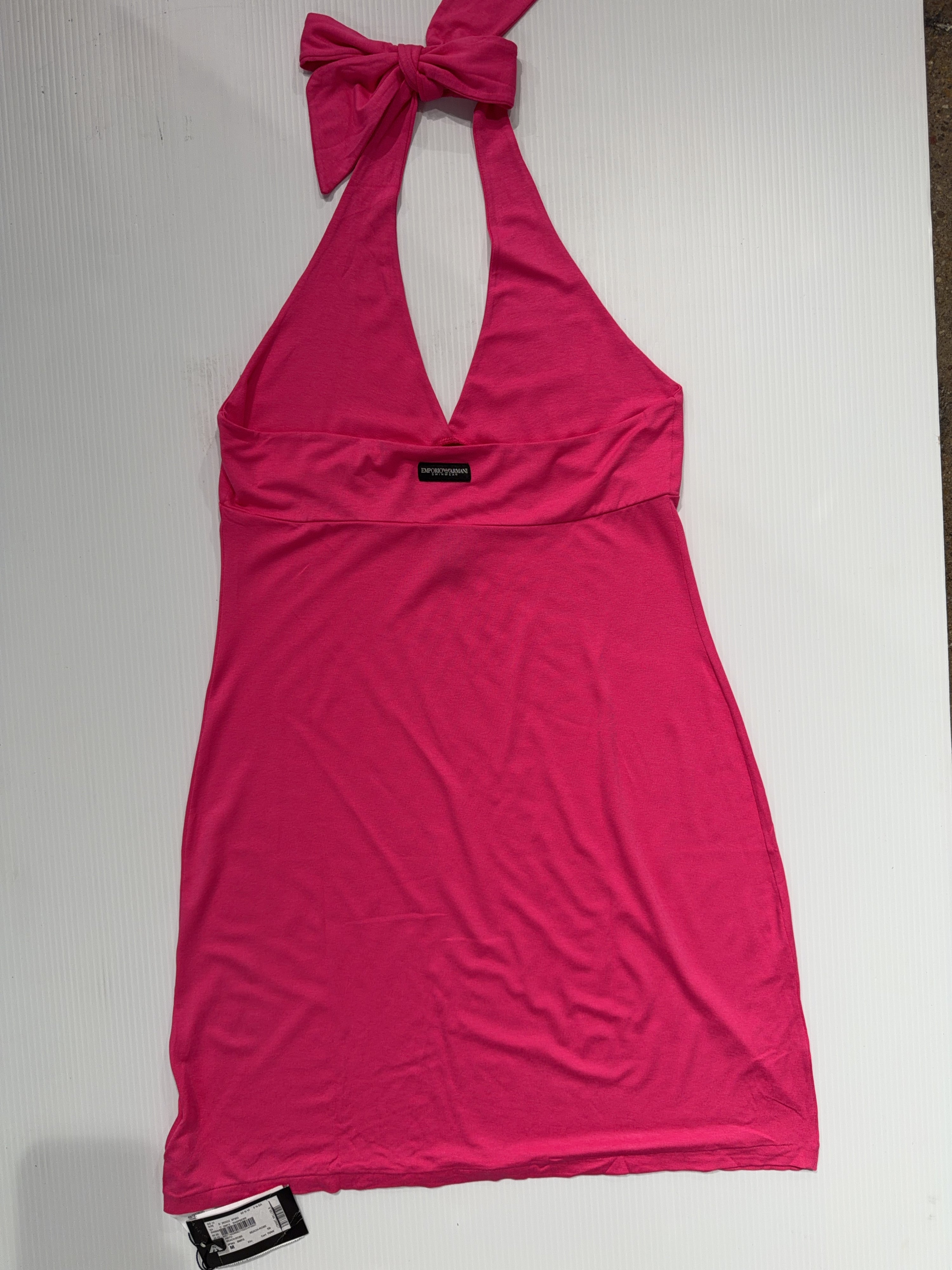 00s Emporio Armani Pink Halter Dress (M)