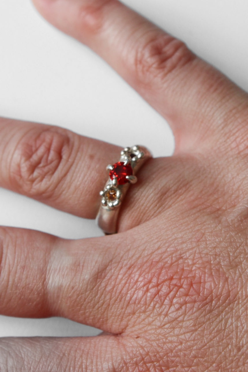 Fire Starter Sterling Silver Ring