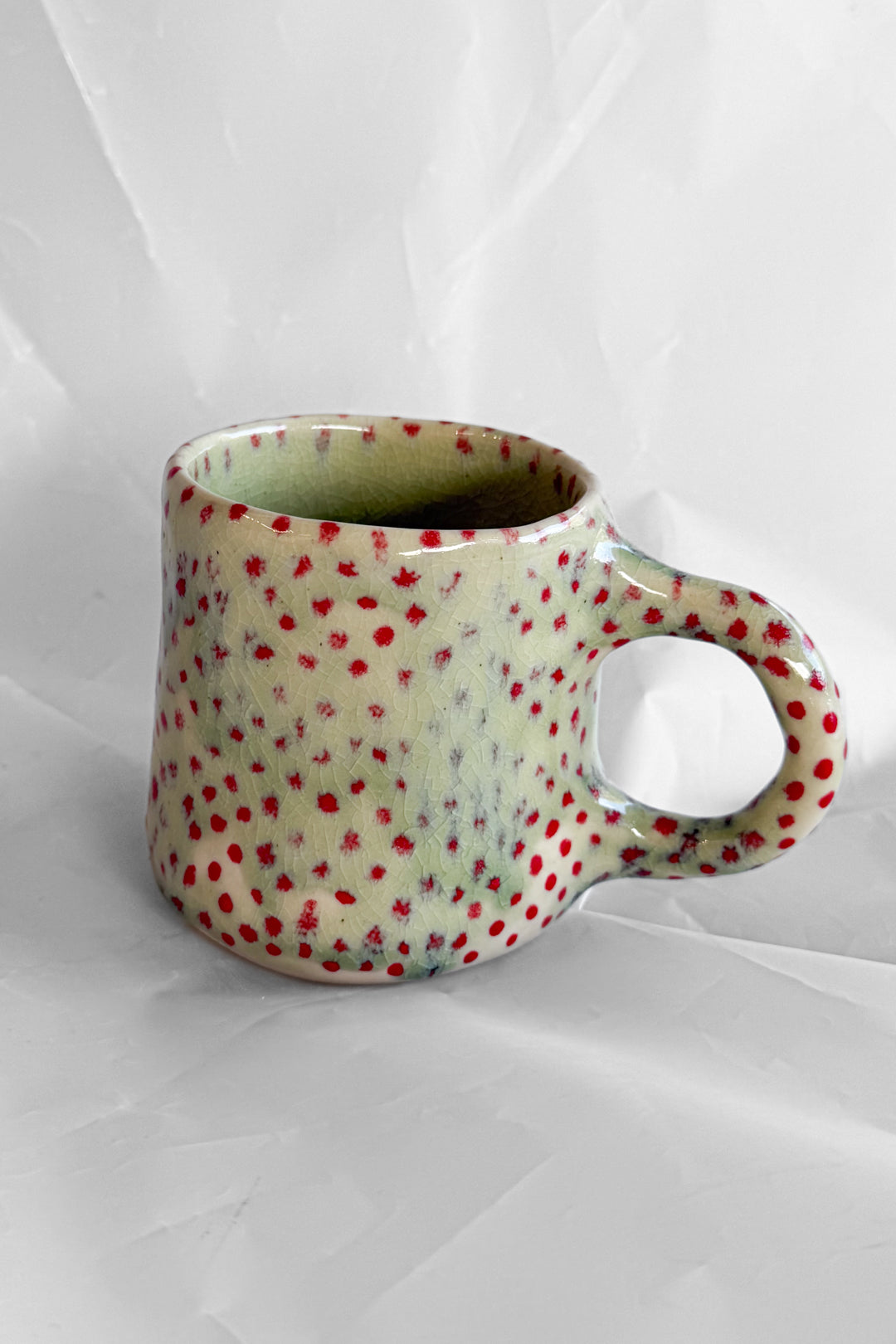 Large Spotted Ceramic Mug
