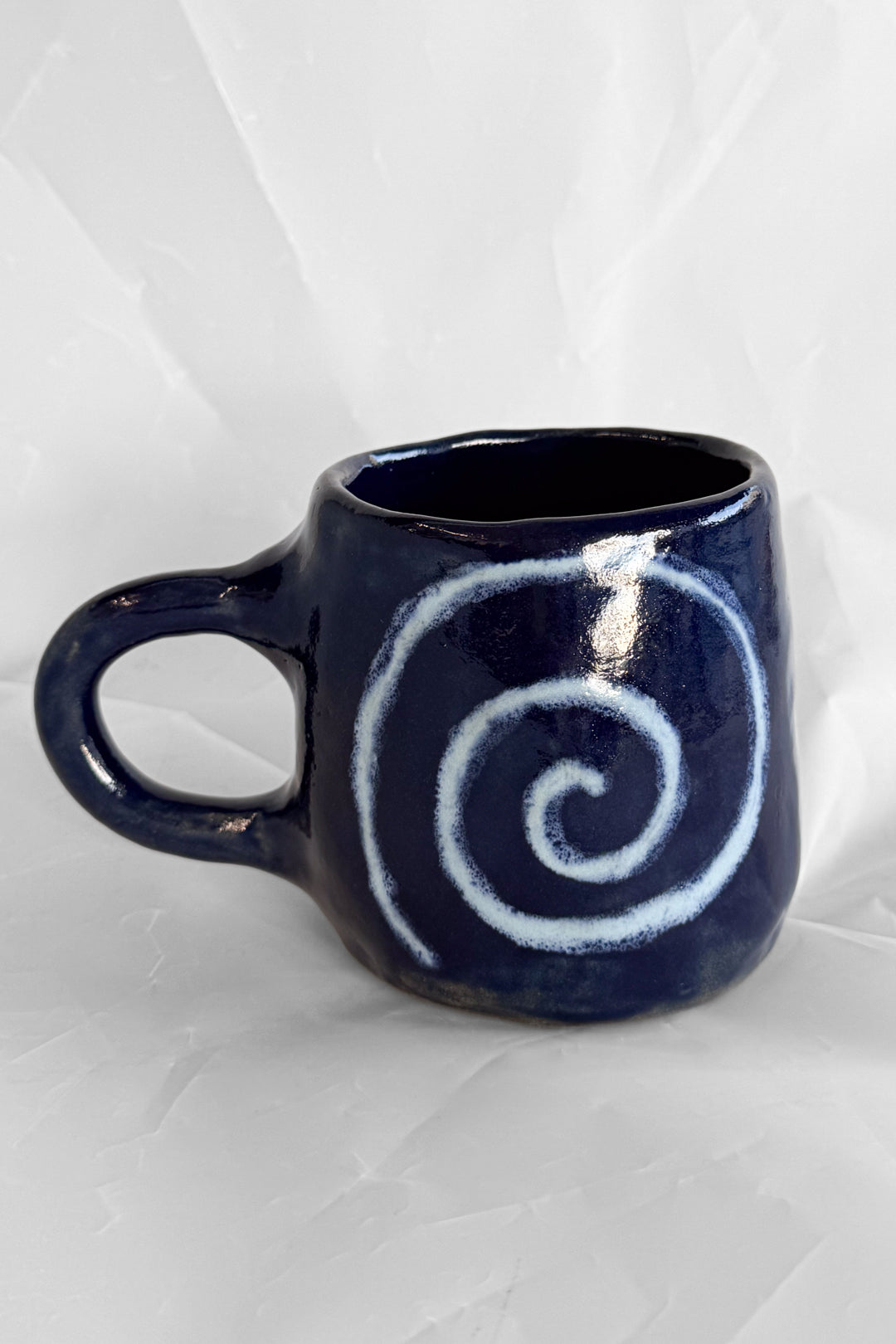 Large Spiral Ceramic Mug
