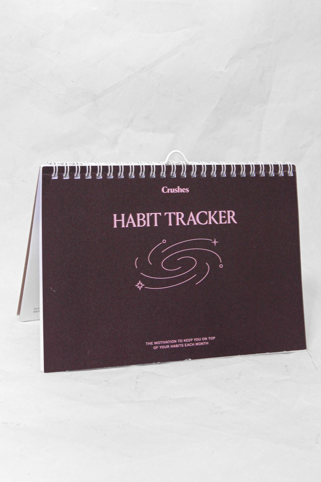 Monthly Habit Tracker - Maroon & Pink