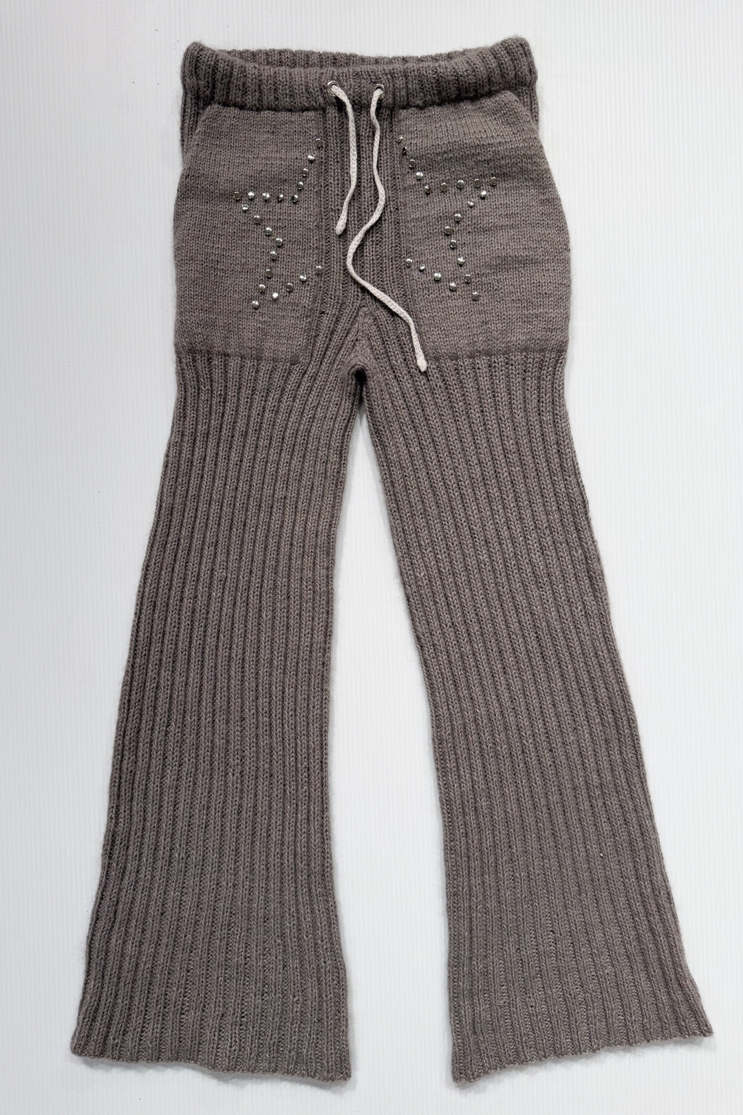 Hand-Knitted Star Pocket Pants by Hu Hu Studio