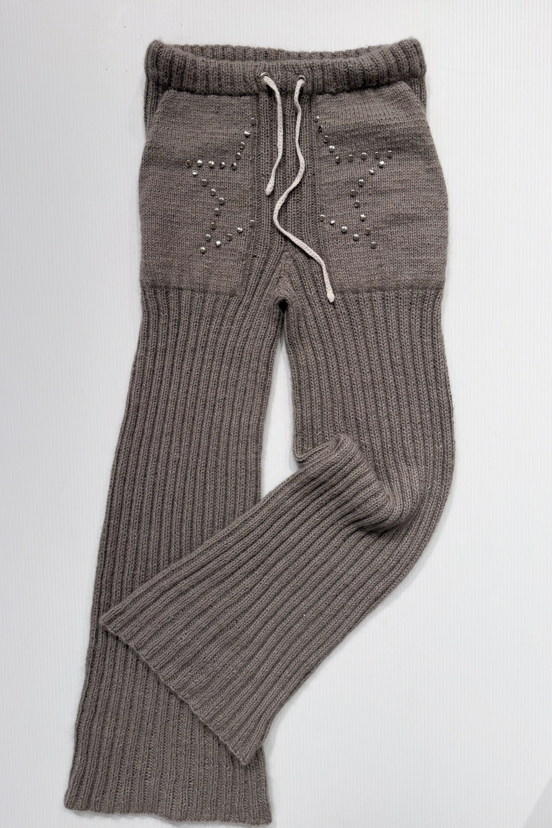 Hand-Knitted Star Pocket Pants by Hu Hu Studio