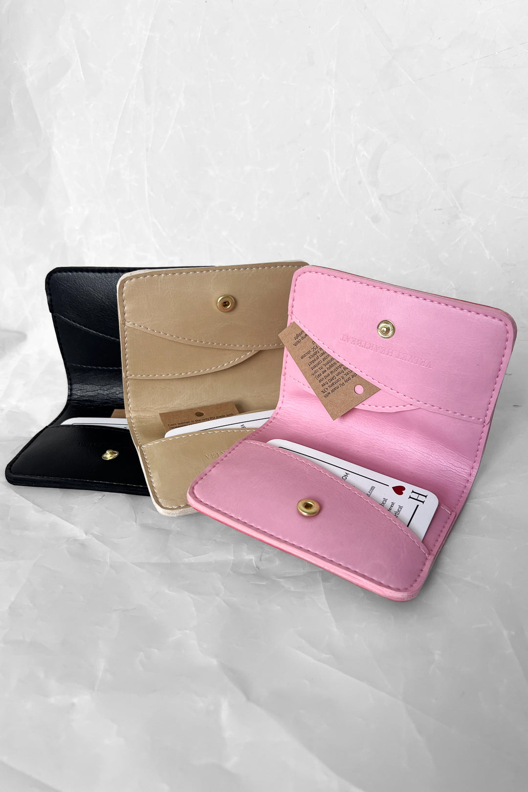 Vegan Leather Wallet - Black