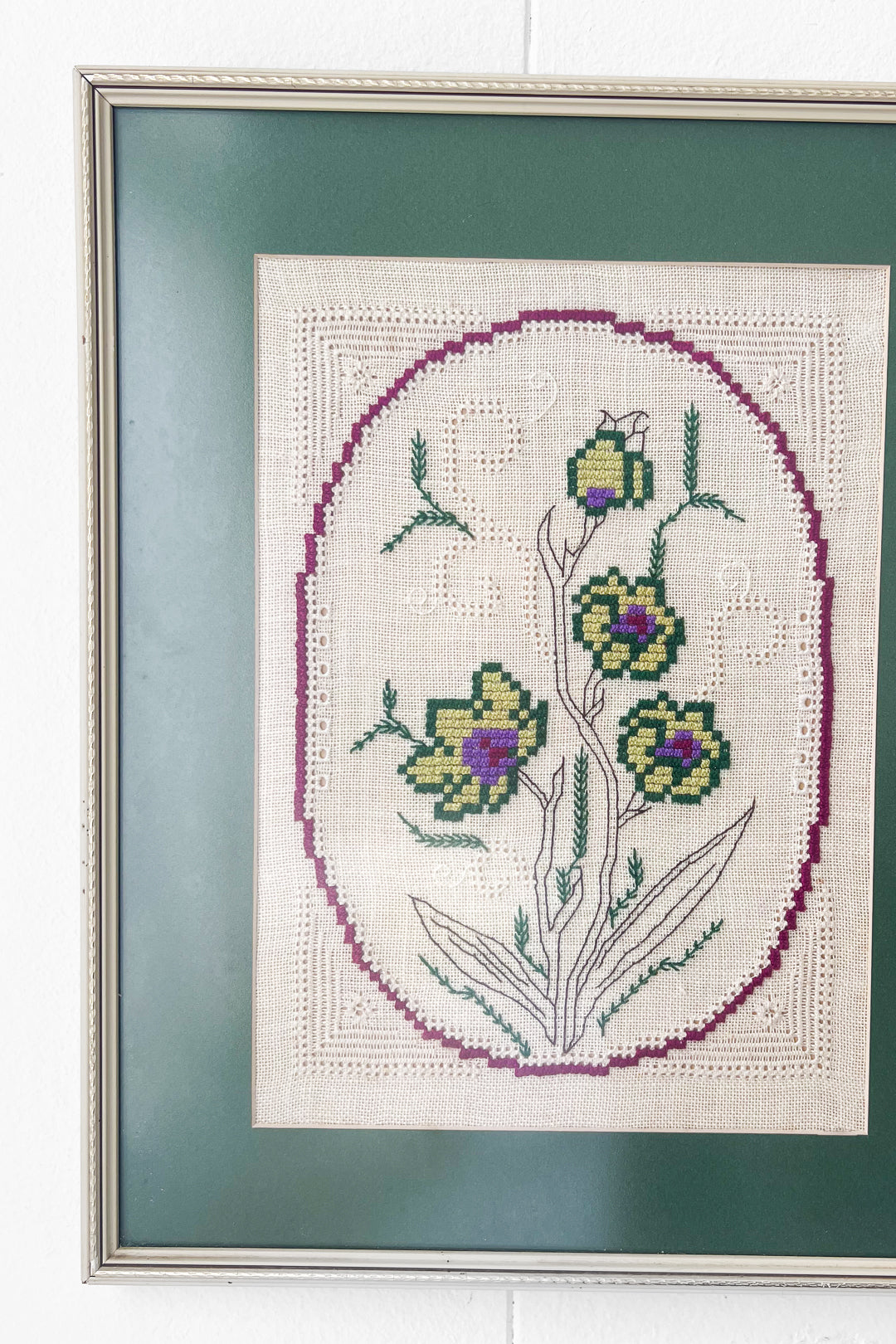 1978 Framed Vintage Needlework Art