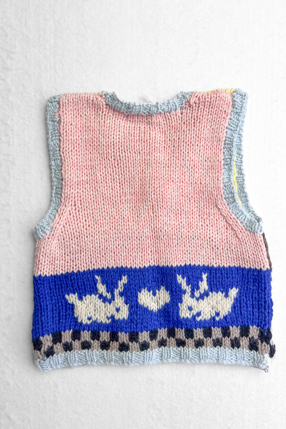Bunnies In Love Sweater Vest by Hu Hu Studio