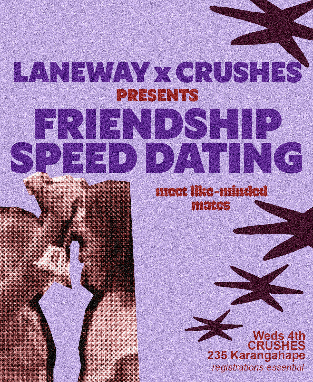 LANEWAY x CRUSHES: Friendship Speed Dating