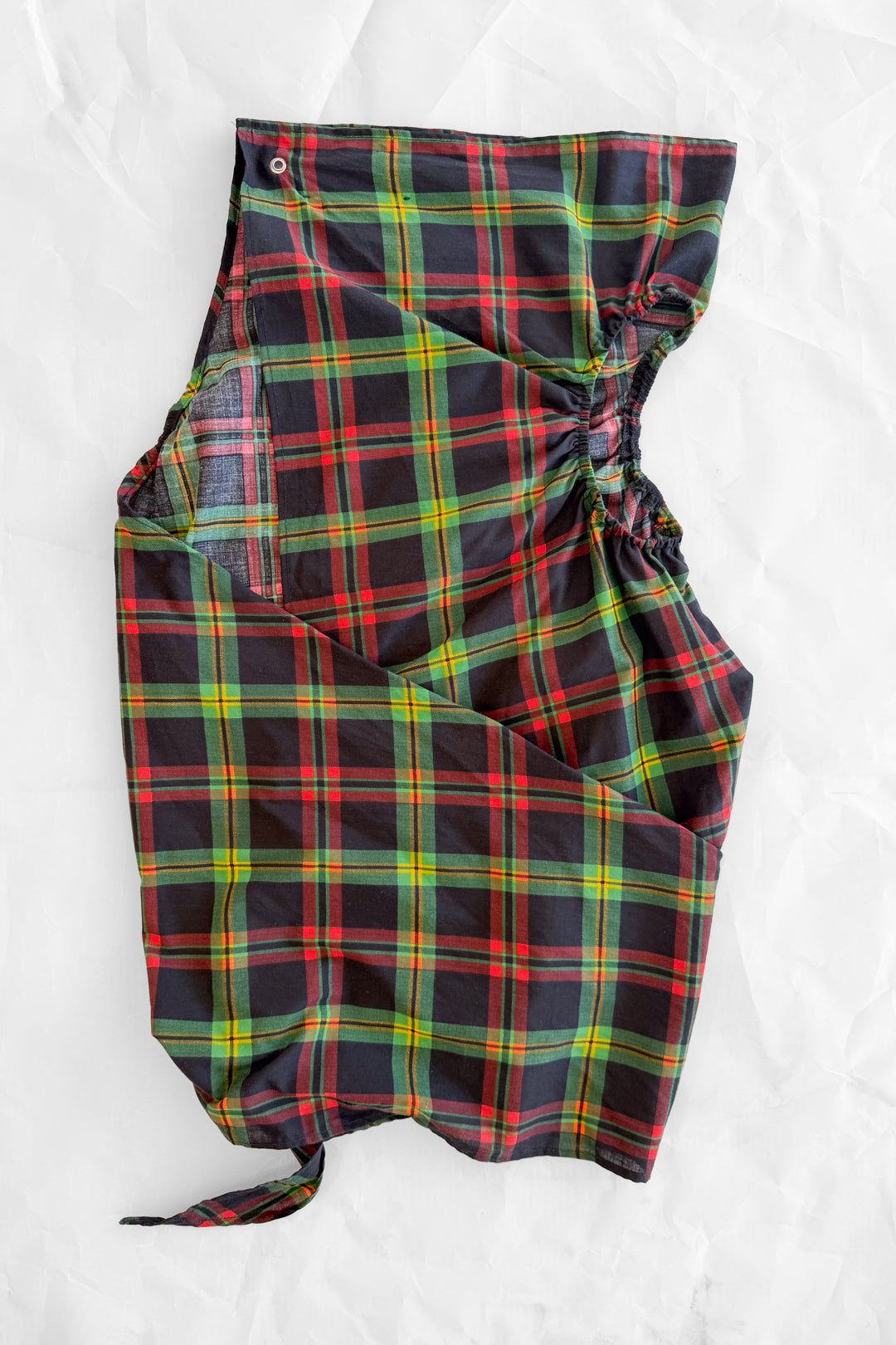 Green Plaid Panyo Top by Laurence Sabrine