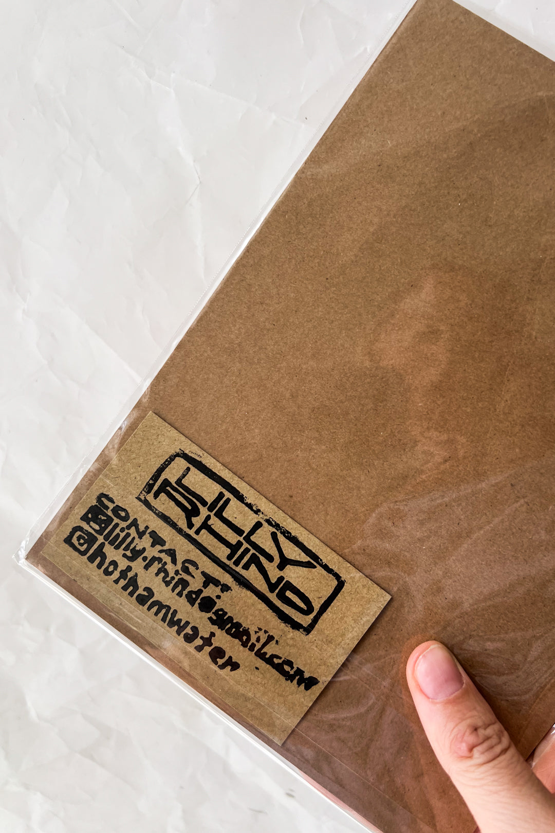 Lilly Rhind Lino Bird A5 Print