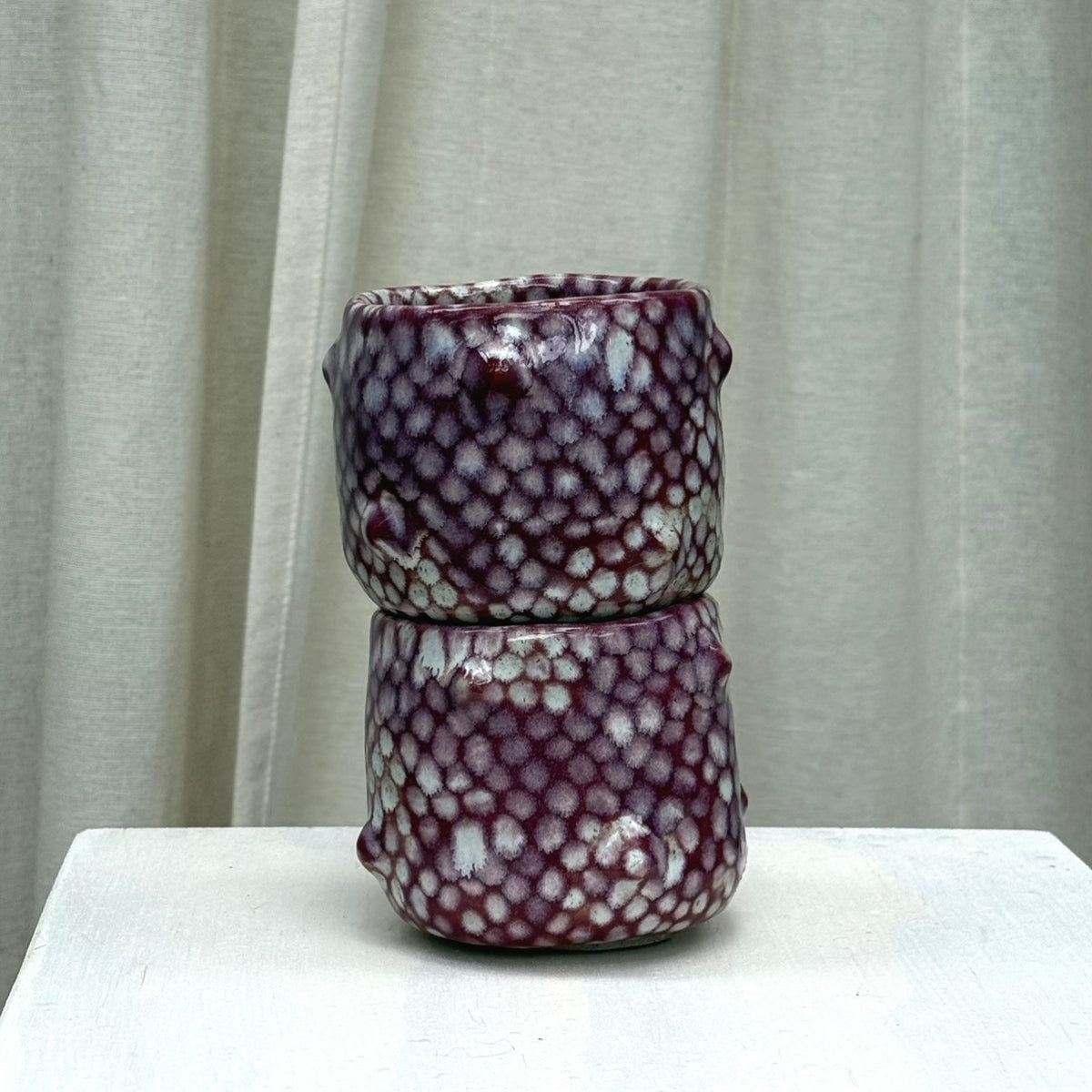 Berry Bumpy Ceramic Tumblers