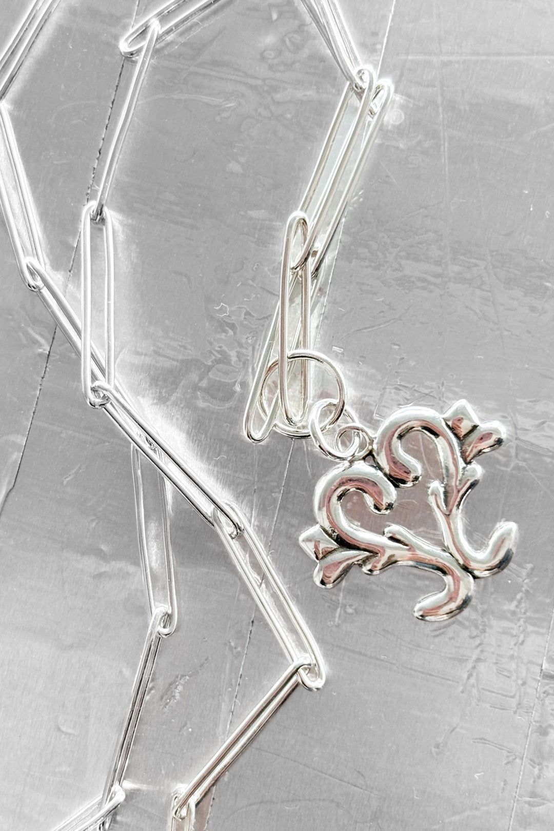 Scroll Heart Sterling Silver Necklace by MVH