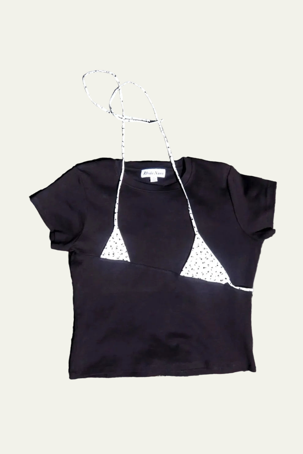 Rhoda Nunn Off-Cut Tee - Black