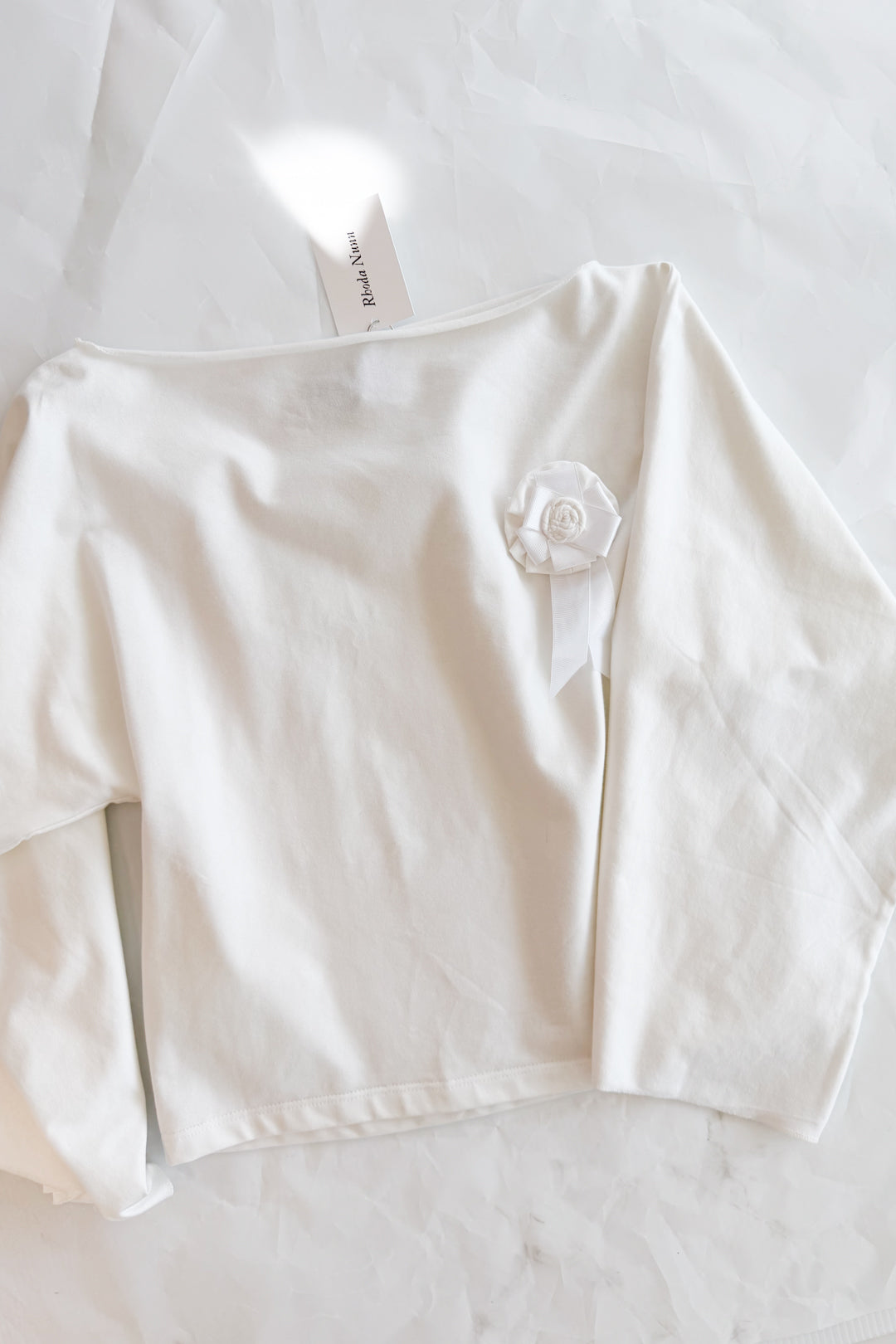 Rhoda Nunn Rosette Tee - White