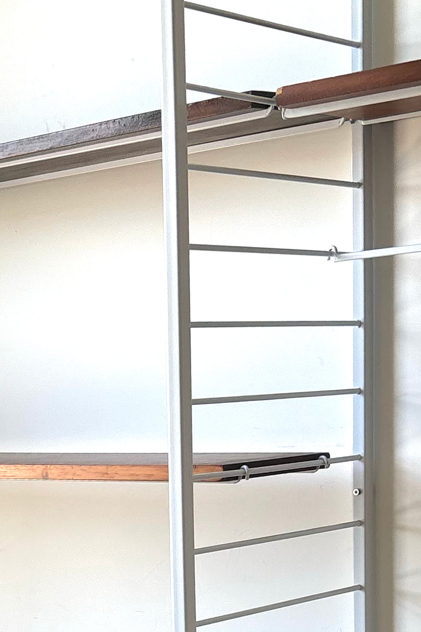 Mid-Century Wire Wall-Mounted Shelf System