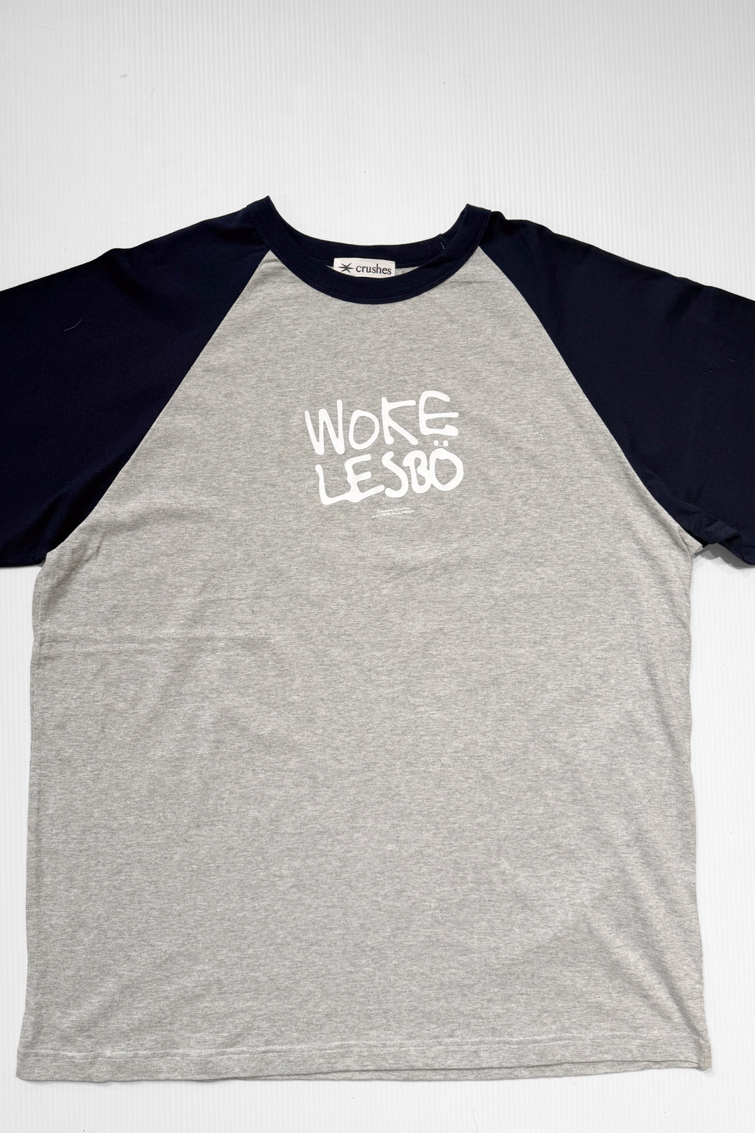 Grey Woke Lesbo - Raglan - 2XL