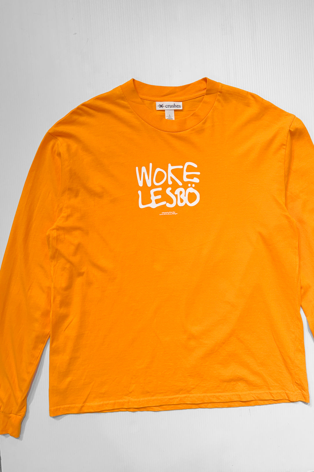 Orange Woke Lesbo - Long Sleeve - Large